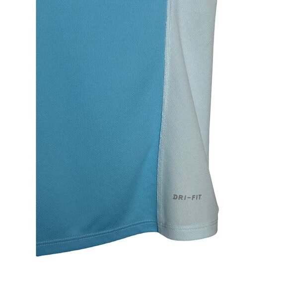 Nike Women's Breathe Rapid Dri -Fit Running Tee Blue Short Sleeve M - Picture 4 of 11